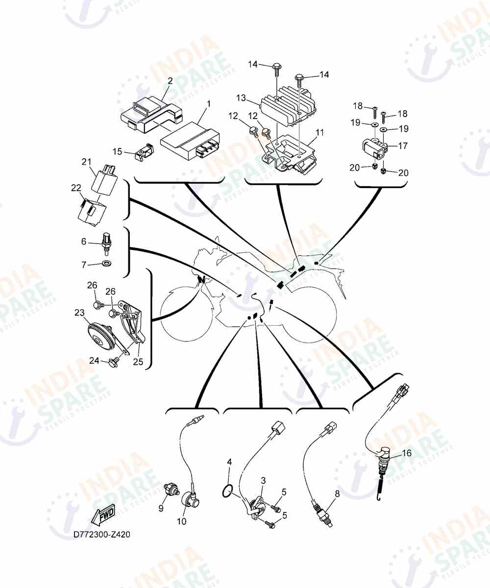 YAMAHA D772 MT 03 Series ELECTRICAL 2